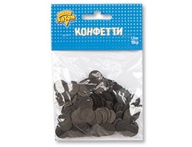 Конфетти Круги тишью Черные 1,5см 10гр