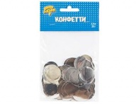 Конфетти Круги фольга серебро 2,5см 20гр Конфетти Круги фольга серебро 2,5см 20гр