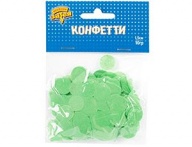 Конфетти Круги тишью Зеленые 1,5см 10гр