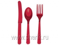 Столовые приборы Apple Red 24шт