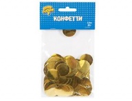 Конфетти Круги фольга золото 2,5см 20гр Конфетти Круги фольга золото 2,5см 20гр