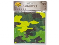 Салфетка Камуфляж 33см 12шт