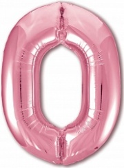 Шар (40''/102 см) Цифра, 0 Slim, Розовый фламинго, 1 шт. в упак. Шар (40''/102 см) Цифра, 0 Slim, Розовый фламинго, 1 шт. в упак.