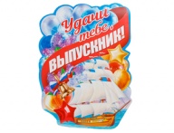 Плакат УДАЧИ ТЕБЕ ВЫПУСКНИК 60х44см