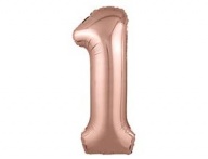 Р ЦИФРА 1 40&quot; Металлик Rose Gold