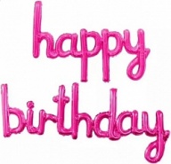 Набор шаров (17''/43 см) Мини-Надпись "Happy Birthday", Фуше, 1 шт. в упак. Набор шаров (17''/43 см) Мини-Надпись "Happy Birthday", Фуше, 1 шт. в упак.